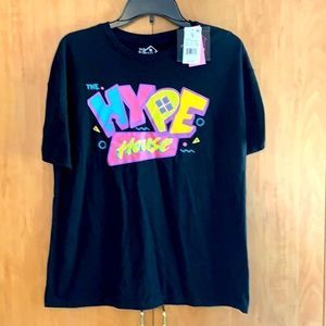 The Hype House Shirt Black with neon design